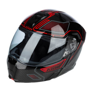 Casque d'expédition GT1 homologué ECE/DOT Encrypted-Gloss-Black-Redrock - Klim - Nomade Racing