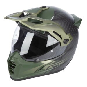 Casque Krios Pro ECE/DOT Echo-Matte-Black-Rifle-Green-Oil-Green - Klim - Nomade Racing